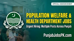 Population Welfare Department Punjab Jobs