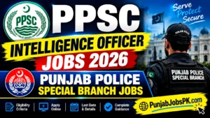 PPSC Intelligence Officer Jobs 2026